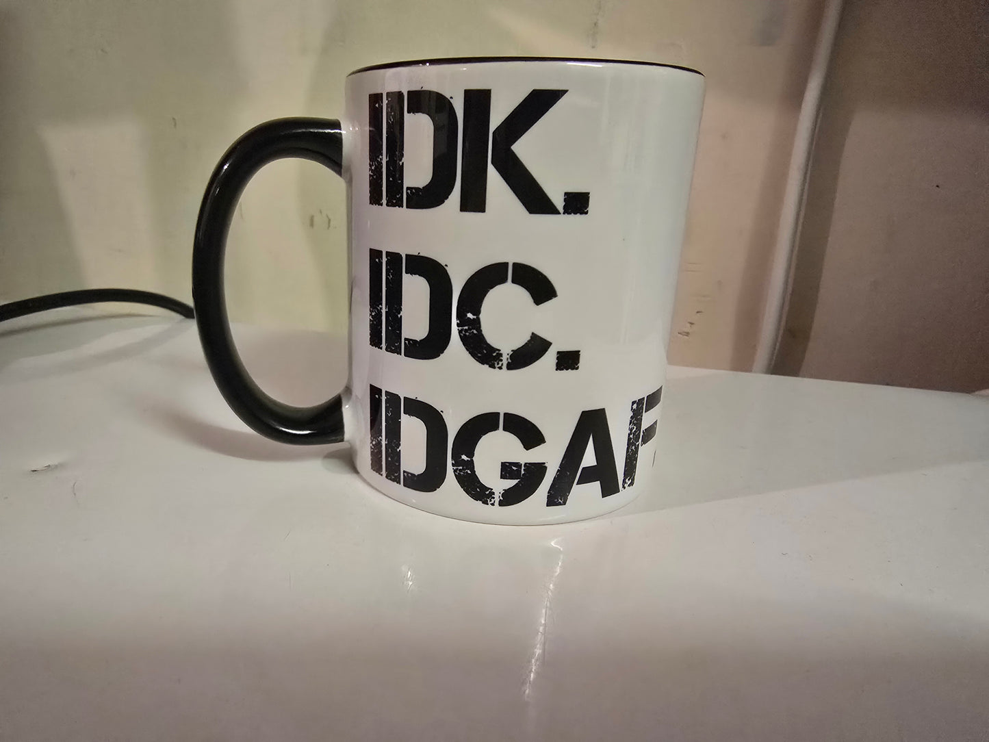 IDGAF mug